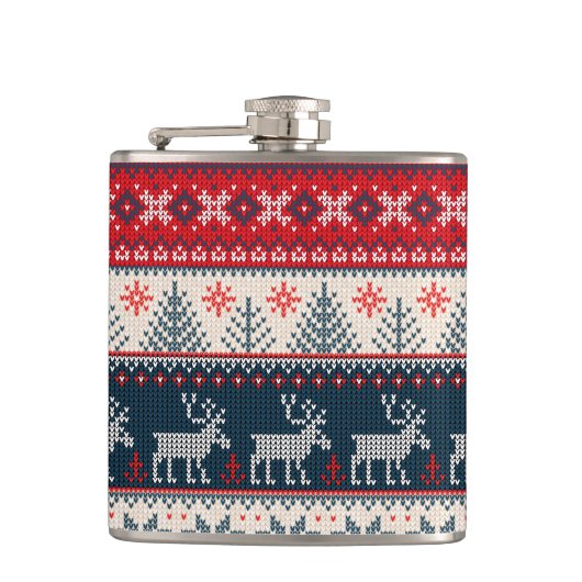 Kerstfeestdag met noordse feestdag heupfles (Voorkant)