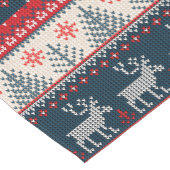 Kerstfeestdag met noordse feestdag korte tafelloper (Hoek)