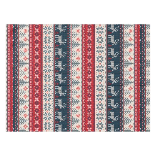 Kerstfeestdag met noordse feestdag tafelkleed (Voorkant (Horizontaal))