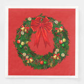 Kerstfeestdag met papier Napkins Servetten (Voorkant)