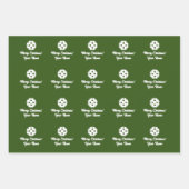 Kerstfeestdag met Pickleball als dekblad Inpakpapier Vel (Voorkant 3)