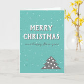 Kerstfeestdag met prettige kerstfeestdagen in de k kaart (Gele Bloem)