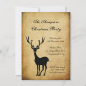  kerstfeestdag met rendieren kaart (Voorkant)