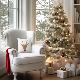 Kerstfeestdag met rendieren kussen