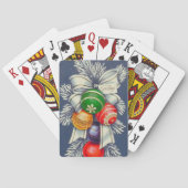  kerstfeestdag met Retro-kerstornamental Pokerkaarten (Achterkant)