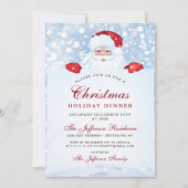  kerstfeestdag met Retro Santa Claus Kaart (Voorkant)