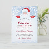  kerstfeestdag met Retro Santa Claus Kaart (Staand voorkant)