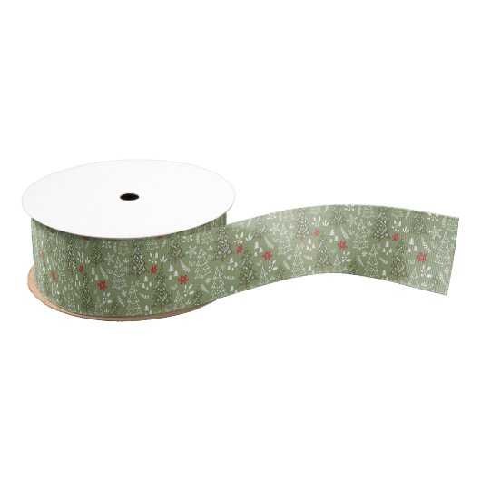 kerstfeestdag met ribbon grosgrain lint (Spoel)