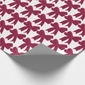  kerstfeestdag met rode boe cadeaupapier (Hoek)