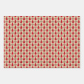 kerstfeestdag met rode Tan-bomen Inpakpapier Vel (Voorkant 2)