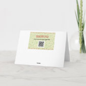  kerstfeestdag met rolstijl kaart (Achterkant)