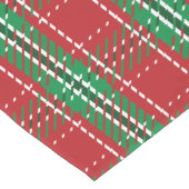 kerstfeestdag met rood kerstfeest lange tafelloper (Hoek)