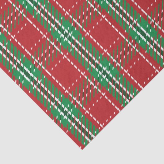 kerstfeestdag met rood kerstfeest tissuepapier (Detail)