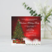 Kerstfeestdag met ruiters kaart (Staand voorkant)