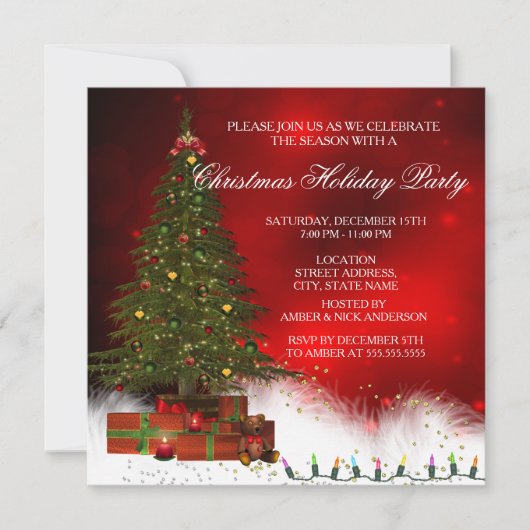 Kerstfeestdag met ruiters kaart (Voorkant)