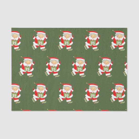 Kerstfeestdag met Runner Tissuepapier (Voorkant)
