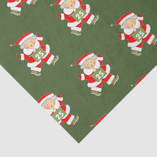 Kerstfeestdag met Runner Tissuepapier (Detail)