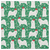 Kerstfeestdag met Samoyed Stof (Swatch)