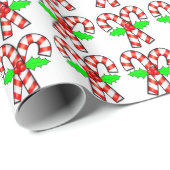 kerstfeestdag met snoepriet cadeaupapier (Rol Hoek)