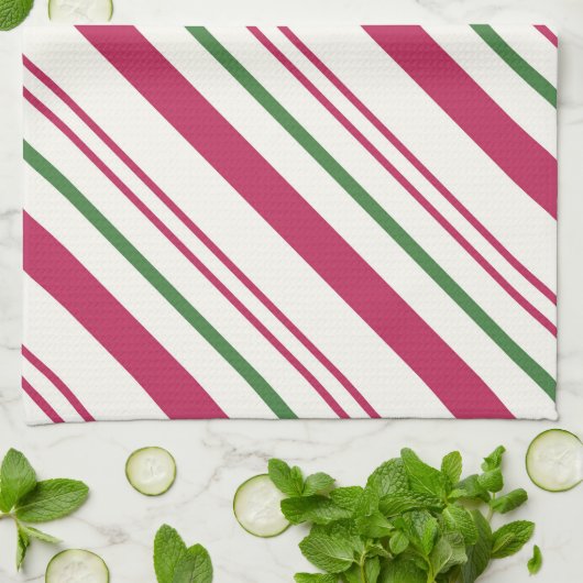 kerstfeestdag met snoepriet theedoek (Gevouwen)