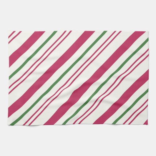 kerstfeestdag met snoepriet theedoek (Horizontaal)