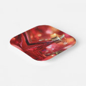 Kerstfeestdag met ster papieren bordje (Gebogen)