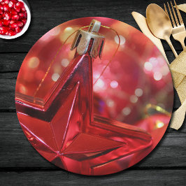 Kerstfeestdag met ster papieren bordje