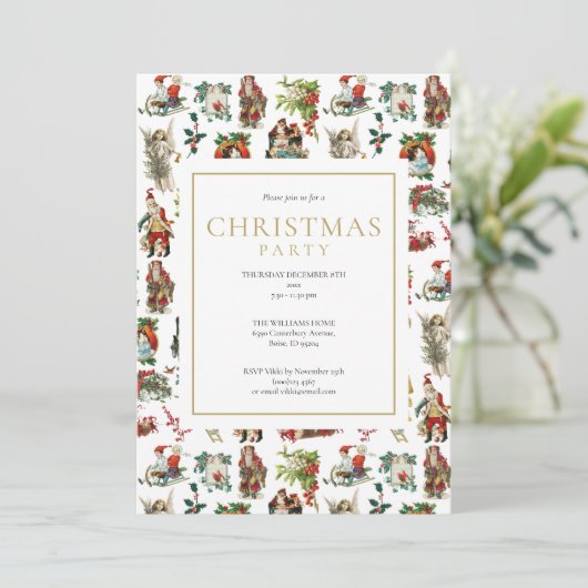  kerstfeestdag met terugwerkende kracht kaart (Staand voorkant)