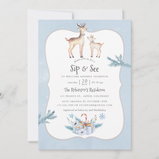 kerstfeestdag met Waterverf van pasta en zie Kaart (Voorkant)