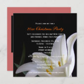  kerstfeestdag met zuivere witte bloem kaart (Voorkant / Achterkant)