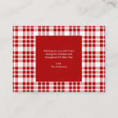 Kerstfeestdag, mini-feestdag advieskaart (Achterkant)