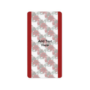 Kerstfeestdag Miniatuurstaafdeksels voor Snoepjes Etiket