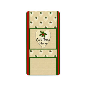 Kerstfeestdag Miniatuurstaafdeksels voor Snoepjes Etiket