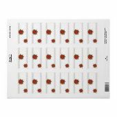 Kerstfeestdag Miniatuurstaafdeksels voor Snoepjes Etiket (Full Sheet)