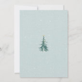 Kerstfeestdag minimalistisch modern Wenskaart Bedankkaart (Achterkant)