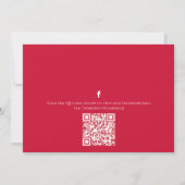 Kerstfeestdag Mistletoe Social Media QR Code Kaart (Achterkant)