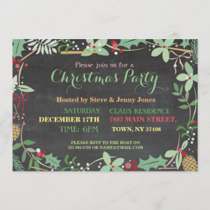 kerstfeestdag — Mistletoe Xmas-karkasset uitgenodi Kaart