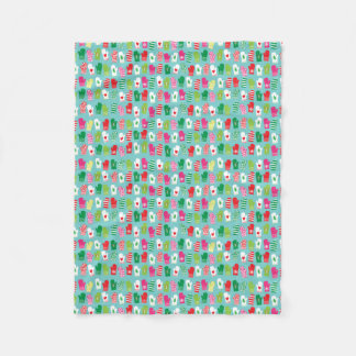 Kerstfeestdag Mittens Pattern Fleece Deken