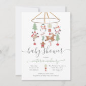 Kerstfeestdag mobiel Baby shower Kaart (Voorkant)