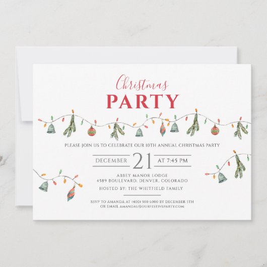 Kerstfeestdag Modern Rustic Kaart (Voorkant)