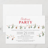 Kerstfeestdag Modern Rustic Kaart (Voorkant / Achterkant)