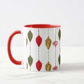 Kerstfeestdag  moderne glam-versieringen mok (Links)