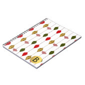 Kerstfeestdag  moderne glam-versieringen notitieboek (Linkerzijde)