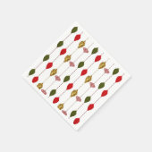 Kerstfeestdag  moderne glam-versieringen servetten (Hoek)