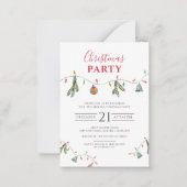 Kerstfeestdag Moderne minimalistische feestdag Notitiekaartje (Voorkant)