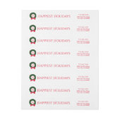 kerstfeestdag monogram feestelijk, aangepast (Vel)