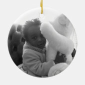 kerstfeestdag monogram keramisch ornament (Achterkant)