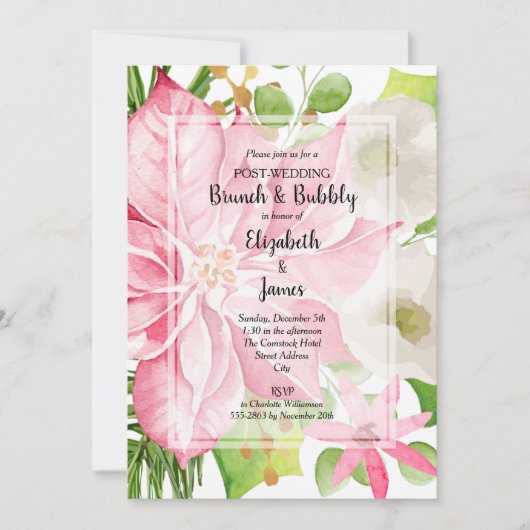 Kerstfeestdag na het huwelijk nodigt Brunch uit (Voorkant)