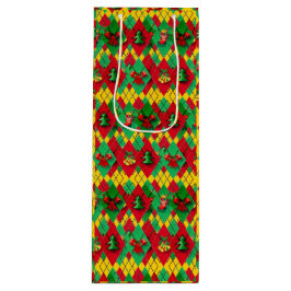 kerstfeestdag nieuwjaargeest wijn cadeautas