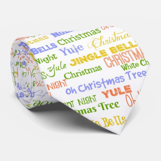 Kerstfeestdag nieuwkomerkarol stropdas (Opgerold)